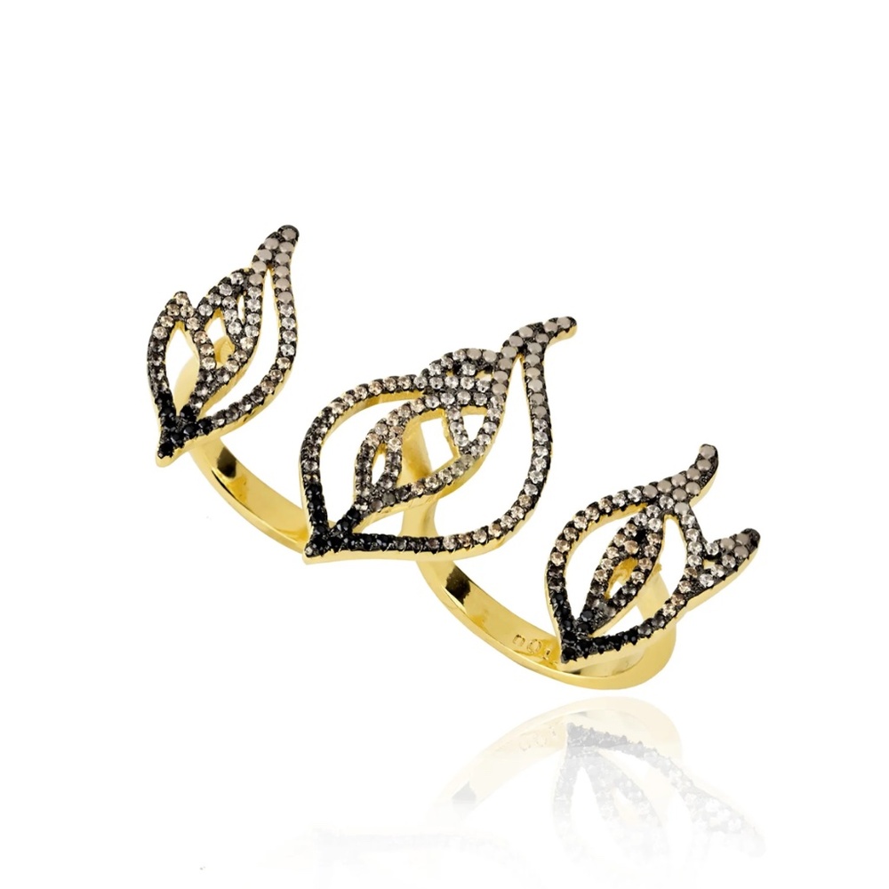 Noir NYC sparks double ring
